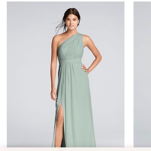 David’s Bridal One Shoulder Dress - Picture 1 of 6